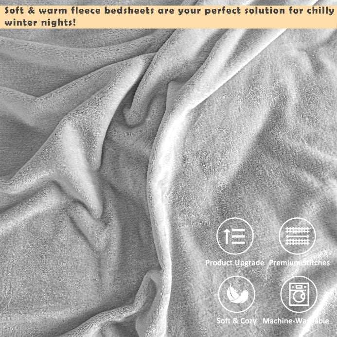 soft and warm fleece fitted sheets