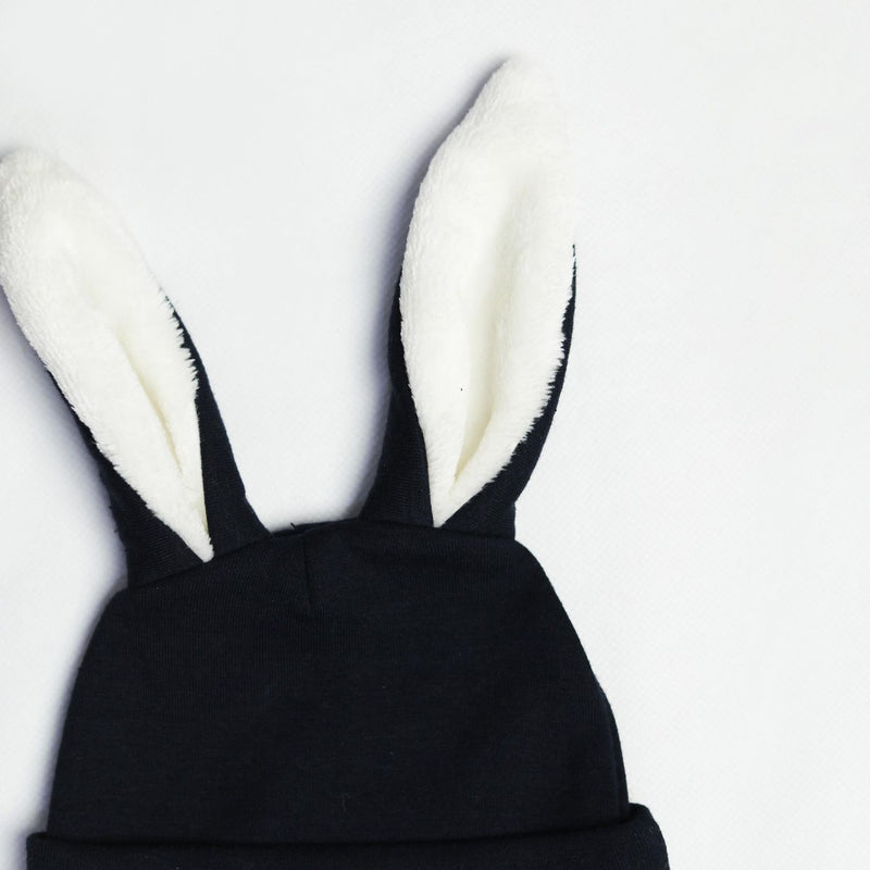 bunny ear fleece baby caps