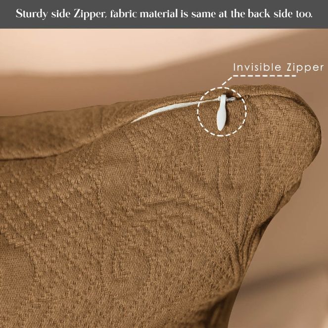 baroque textured french matelassse cushion cover with zip