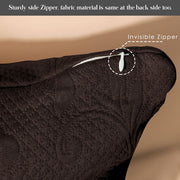 baroque textured french matelassse cushion cover with zip