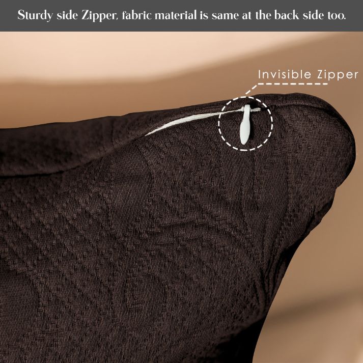 baroque textured french matelassse cushion cover with zip