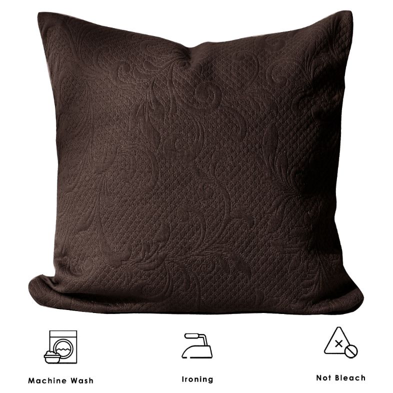 baroque textured french matelassse cushion cover with zip
