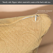 baroque textured french matelassse cushion cover with zip