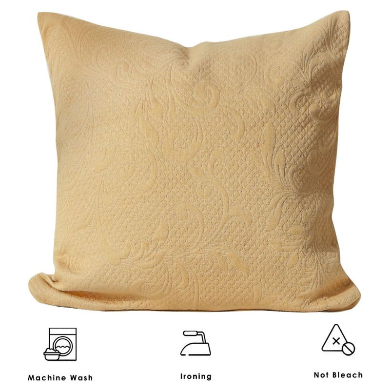 baroque textured french matelassse cushion cover with zip