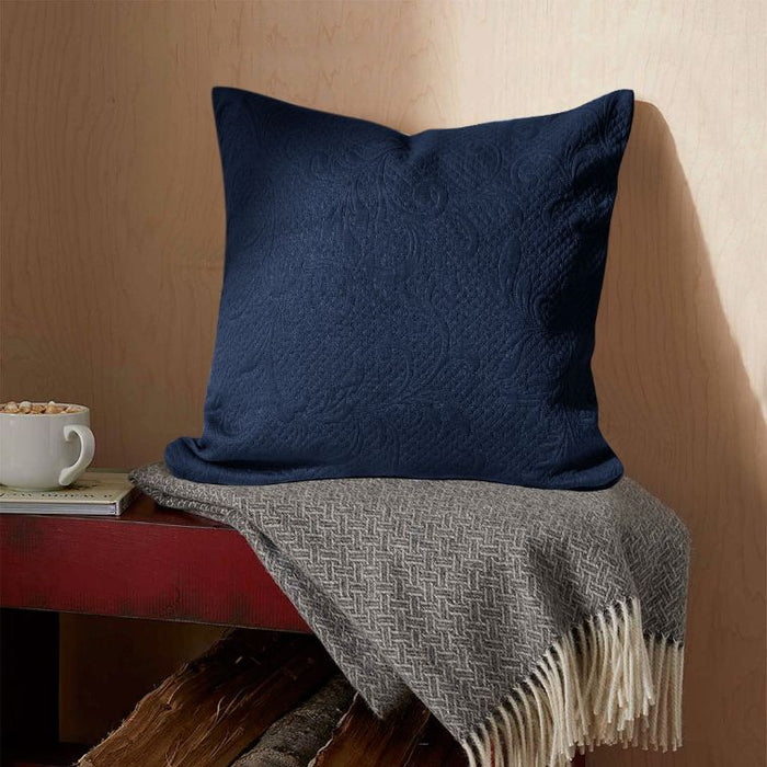 baroque textured french matelassse cushion cover with zip