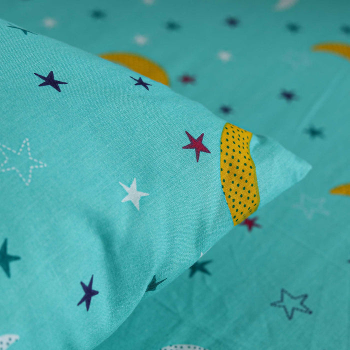 Golden Moon Bedsheet Sheet & Pillow