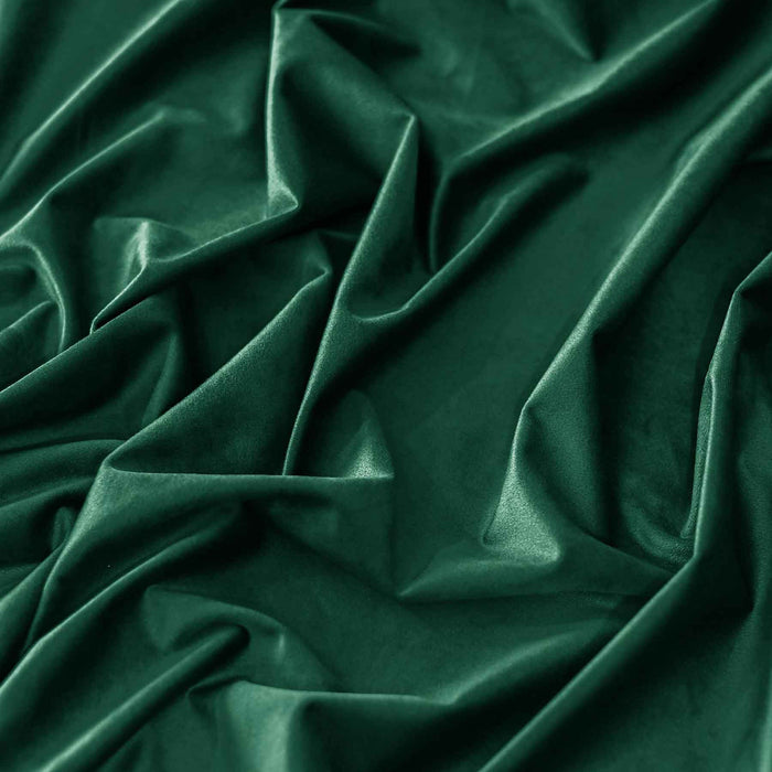 ultrasoft fine grommet top velvet curtain panels green