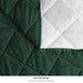 bed rock green quilted sofa cover set