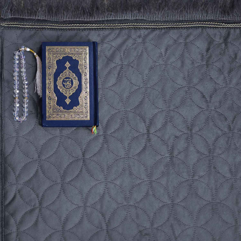 luxury velvet embossed kids prayer mat