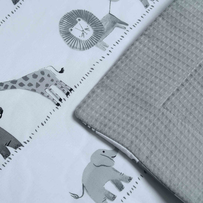 grey safari waffle summer comforter