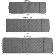 waterproof quilted microwave oven cover grey