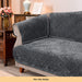 luxury fleece sofa cover grey