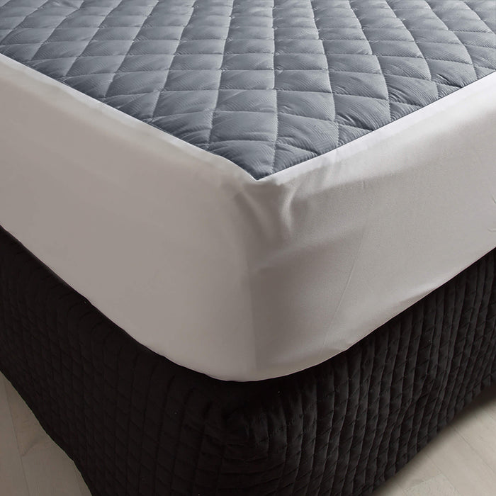 waterproof quilted mattress protectors fitted grey