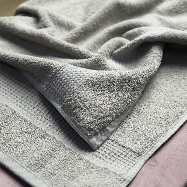 solid grey baby towels