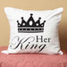 her king printed cushion cover