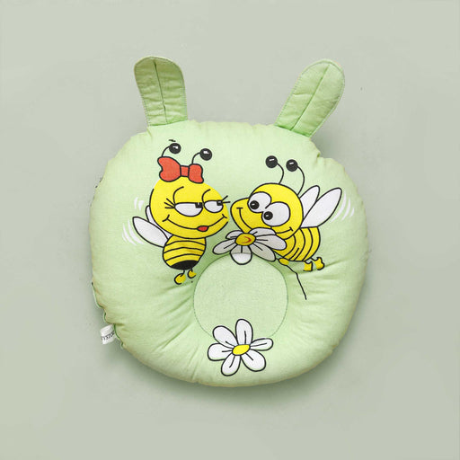 honey bee printed head shaping cushion
