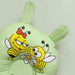 honey bee printed head shaping cushion