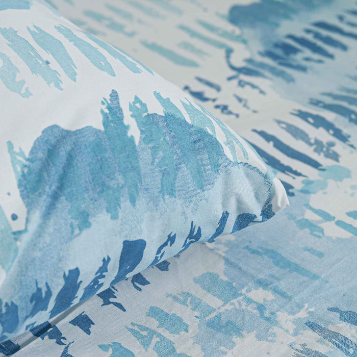 Indigo Blue Bedsheet Sheet & Pillow