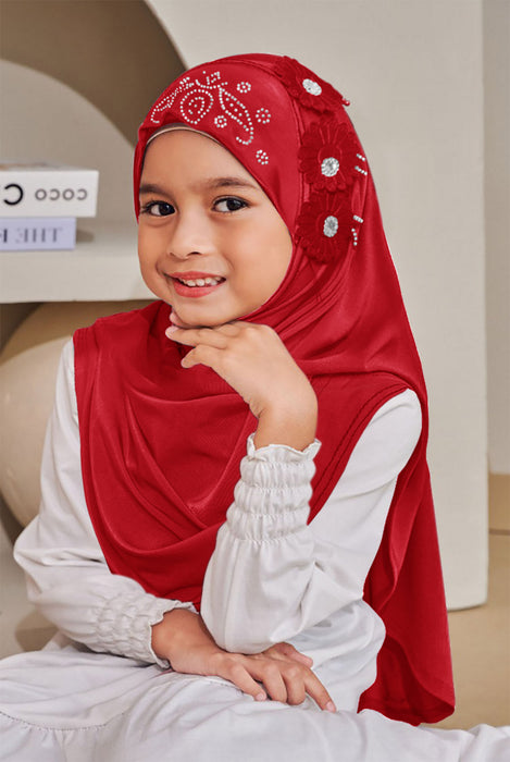 kids embellished hijab