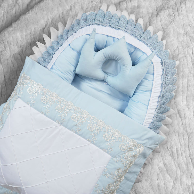 luxury laced baby snuggle bed