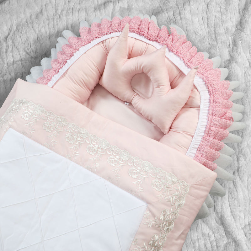 luxury laced baby snuggle bed