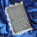 leaf embossed velvet with organza ruffle quran cover