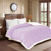 square boxes sherpa border winter comforter