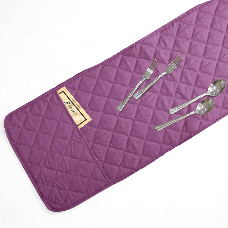 waterproof quilted microwave oven cover lilac