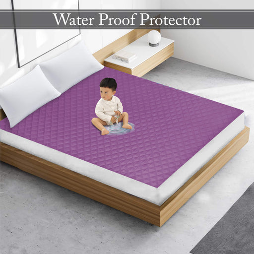 waterproof quilted mattress protectors fitted lilac