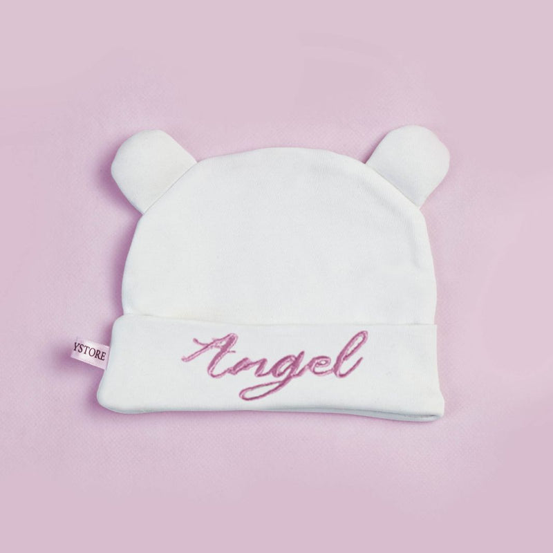 embroidered little angel baby caps