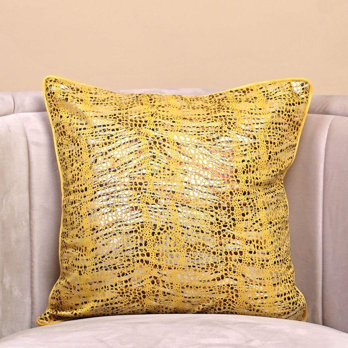 lush velvet foil speckles cushion cover