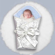 ultrasoft reversible luxury blue floral satin wrapping sheet