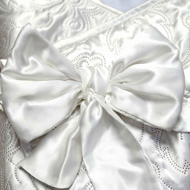 ultrasoft reversible luxury blue floral satin wrapping sheet