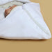 luxury white bow hand pleated sleeping carry nest