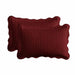 ultrasonic quilted pillow cover maroon