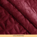 luxury fleece sofa cover maroon