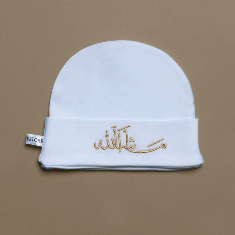 mashallah embroidered baby cap
