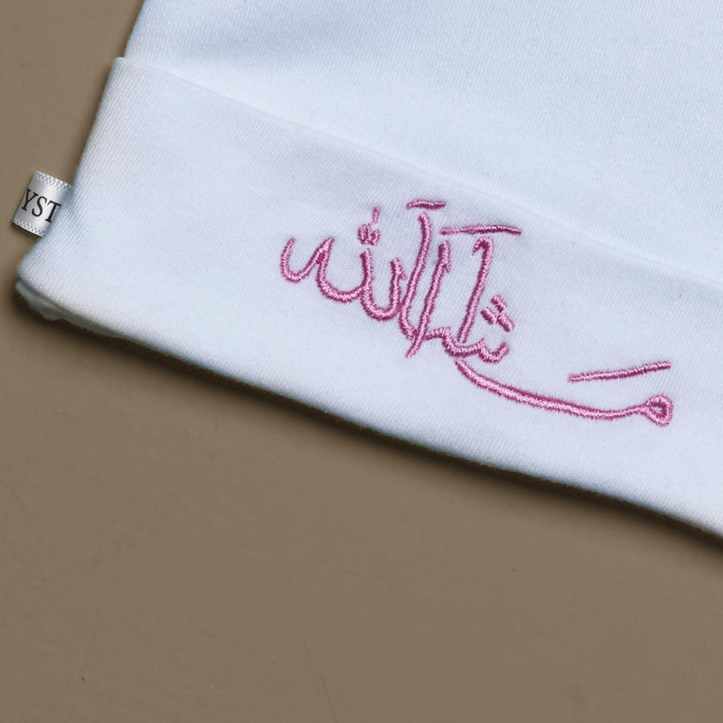 mashallah embroidered baby cap