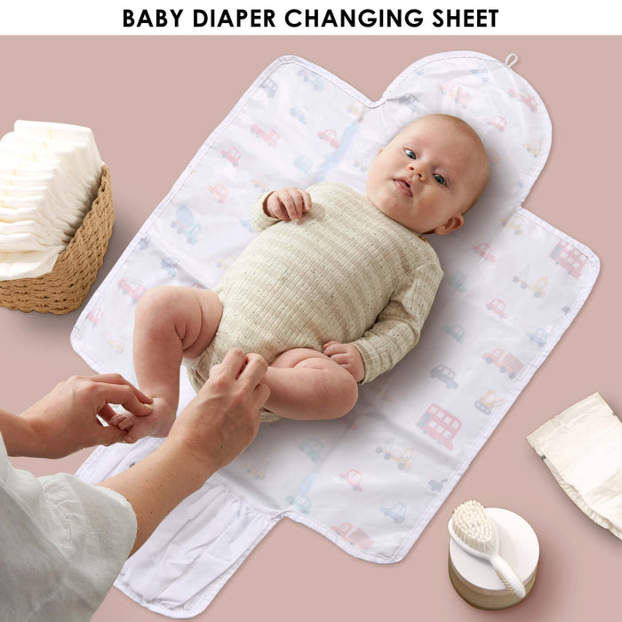 Mini Cars Baby Diaper Changing Sheet