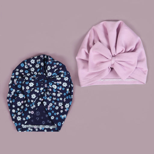 mini flowers baby turban caps bundle