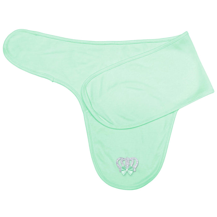 prince crown white baby swaddle