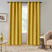 ultrasoft fine grommet top velvet curtain panels yellow
