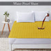 waterproof quilted mattress protectors with elastic strap mustard