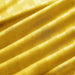 solid mustard striped sateen quilt cover