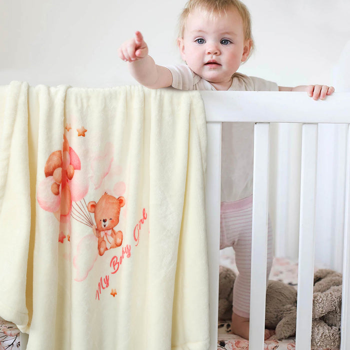 My Baby Girl Printed Baby Fleece Blanket