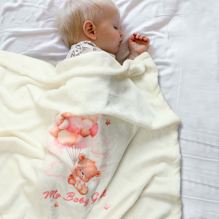 My Baby Girl Printed Baby Fleece Blanket