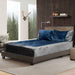 copy of soft and warm duo tone fleece bedsheet grey navy blue