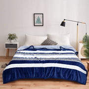 geo print embossed fleece blanket