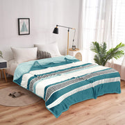 geo print embossed fleece blanket