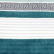 geo print embossed fleece blanket